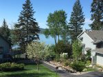 Enjoy Whitefish Lake Views from the deck 